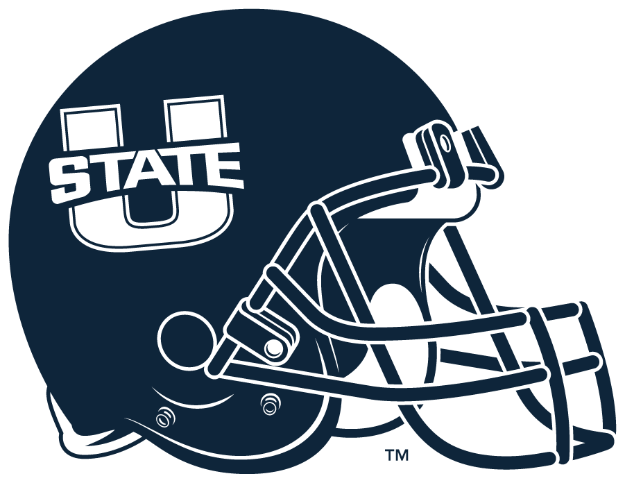 Utah State Aggies 2014-Pres Helmet Logo diy DTF decal sticker